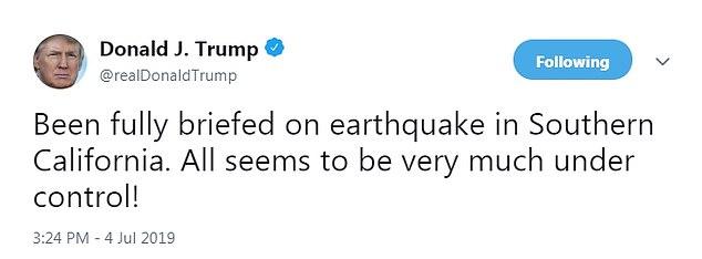 南加州6.4級地震 余震159次有發(fā)生更強(qiáng)震的可能